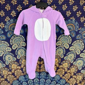 ⭐️5/15$⭐️ penguin purple fleece onesie